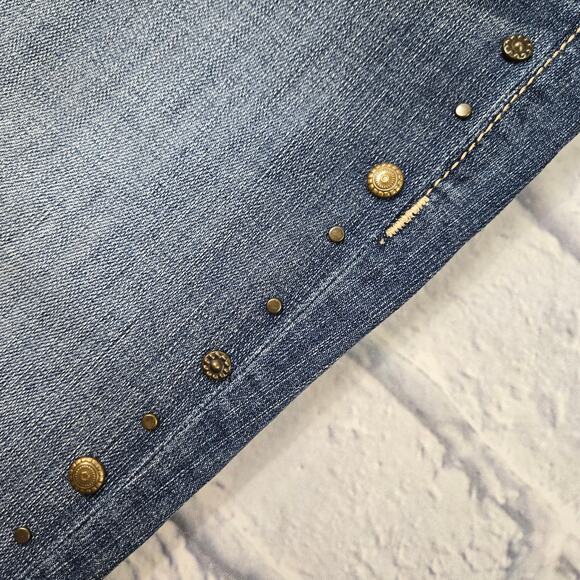 Rock&Roll Cowgirl Women's Jeans Studded Boyfriend size 28 Cutoff 29.25 Inseam - Picture 7 of 16